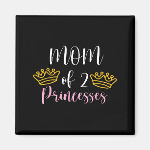 Imã Mãe bonita de 2 princesas, mamãe de duas meninas,