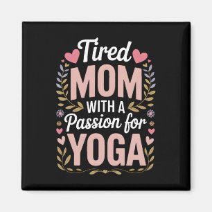 Imã Mãe Cansada Com Uma Paixão Pelo Yoga, Mãe De Yoga 