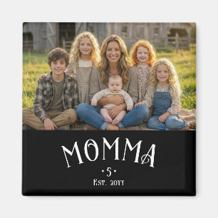 Imã Mãe Chic Estabelecida Contagem de Filhos Foto Pret