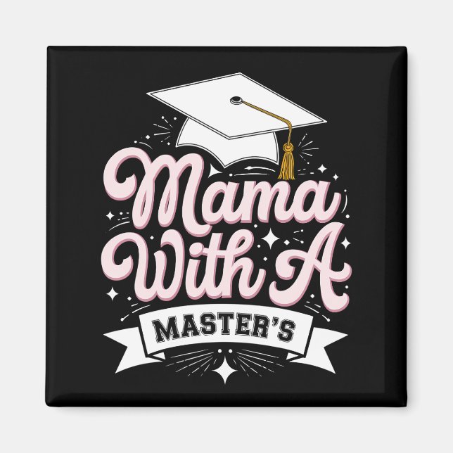 Imã Mãe Com Mestrado Diplomada Graduação Mamãe (Frente)