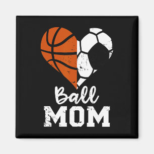 Imã Mãe Coração Engraçado Futebol Esboço Mãe