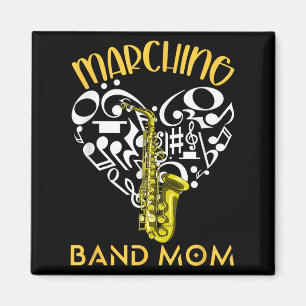 Imã Mãe da Banda Marcial Coração Amor Notas Musicais S
