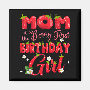 Imã Mãe Da Menina De Primeiro Aniversário De Berry Mor