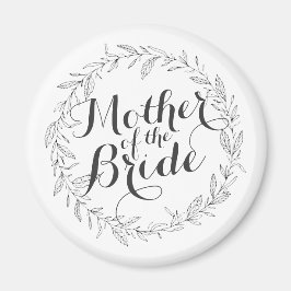 Imã Mãe da Noiva Simples Casamento Floral | Magnet