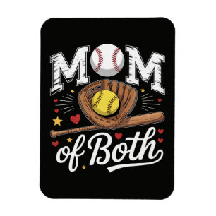 Ímã Mãe de Ambos Dia de Jogo Beisebol Softbol