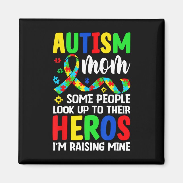Imã Mãe de Autismo Algumas Pessoas Olham Para Heróis E (Frente)
