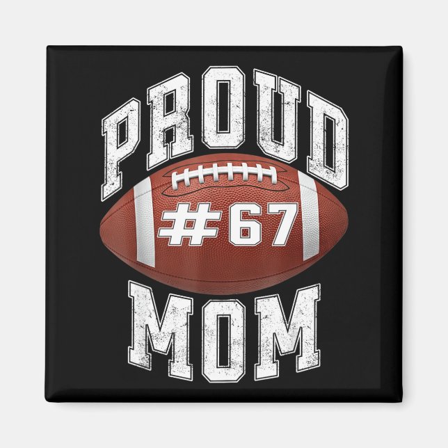 Imã Mãe de Basquete Engraçada 67 Meme Design de Mãe Or (Frente)