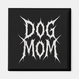 Imã Mãe de cachorro estilo gótico metal divertido desi