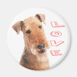 Imã Mãe de cachorro fofo amante de Airedale Terrier