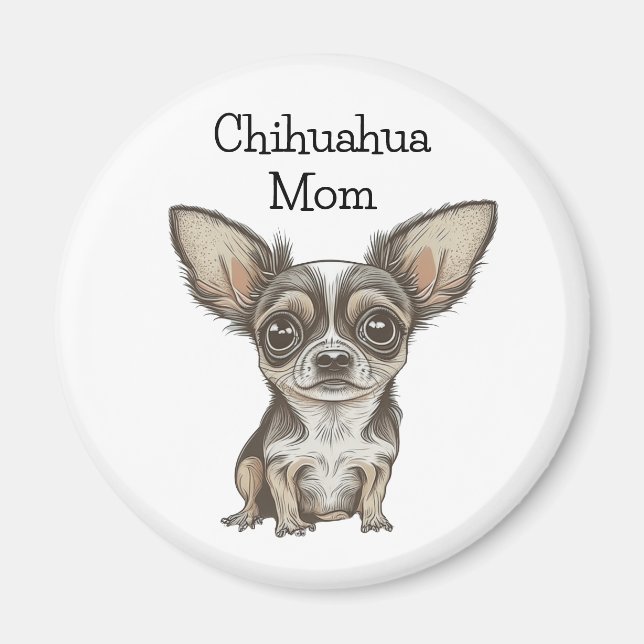 Imã Mãe de Chihuahua | Orgulhosa Dona de Chi (Frente)
