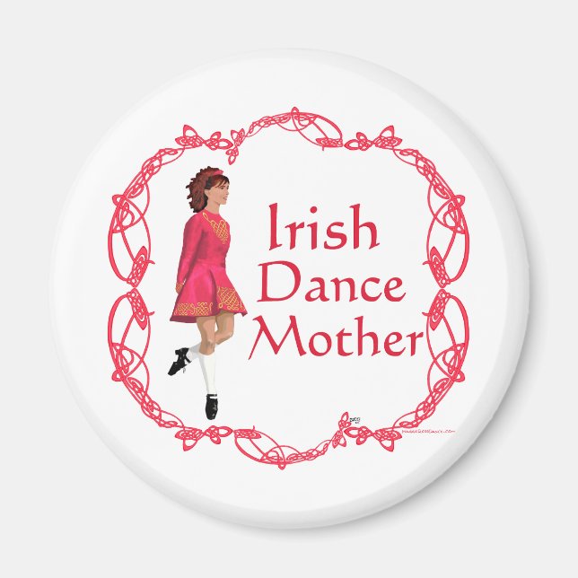 Imã Mãe de Dança Irlandesa - Vermelho (Frente)