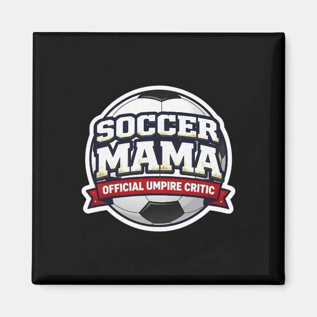 Imã Mãe de Futebol Crítica Oficial de Árbitro Dia das  (Frente)