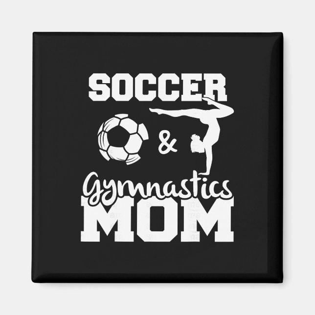 Imã Mãe de Futebol e Ginástica Funny Jogadora de Futeb (Frente)