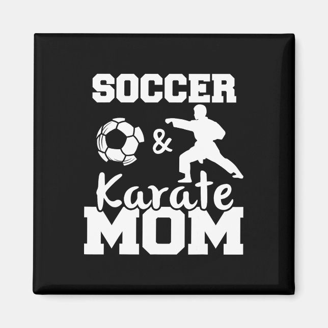 Imã Mãe de Futebol e Karate Funny Jogadora de Futebol  (Frente)