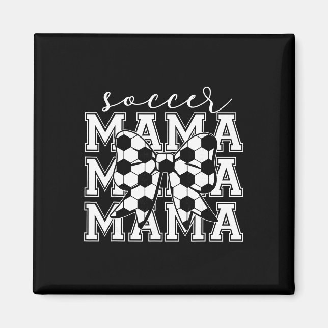 Imã Mãe de Futebol Retrô Groovy Futebol Softll Mãe  (Frente)