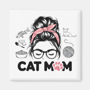 Imã "Mãe de Gato" Mulheres Divertidas Amantes de Gatos