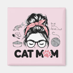 Imã "Mãe de Gato" Mulheres Divertidas Amantes de Gatos