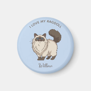 Imã Mãe de Gato Ragdoll Personalizado