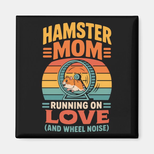 Imã Mãe de Hamster Protetora de Hamster de Estimação (Frente)