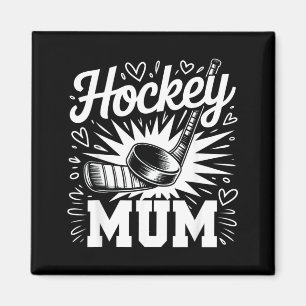 Imã Mãe de Hockey Coração Família Dia das Mães Amante
