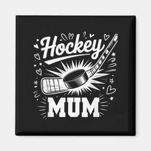 Imã Mãe de Hockey Coração Família Dia das Mães Amante 