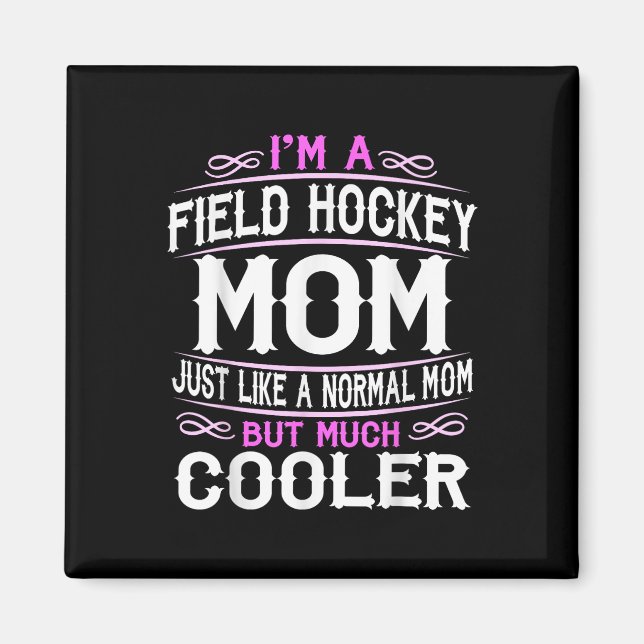 Imã Mãe de Hockey Feminino  (Frente)