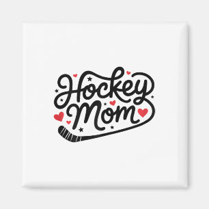 Imã Mãe de Hockey Fofa Jogadora de Hockey Mãe