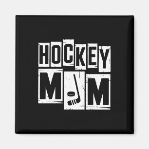 Imã Mãe de Hockey Retro Mulheres Amantes de Hockey Mam