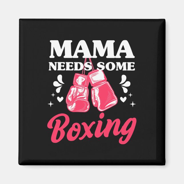 Imã Mãe de Kickboxing Engraçada Precisa de Treinamento (Frente)