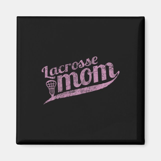 Imã Mãe de Lacrosse - Orgulhosa Mãe de Lax (Frente)