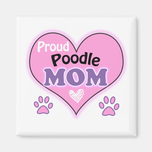 Imã Mãe de Poodle orgulhosa (Frente)
