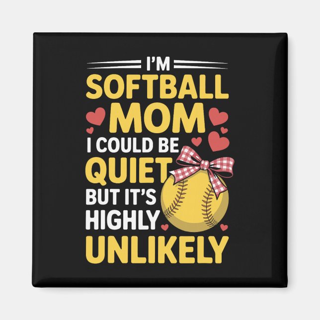 Imã Mãe de Softbol Pode Ser Silenciosa, Jogador de Esp (Frente)