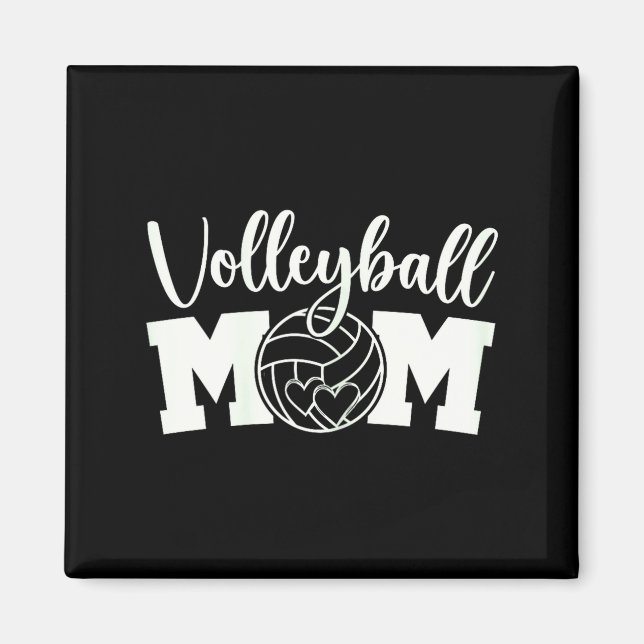 Imã Mãe de vôlei vida de mãe fofa treino de vôleiVo (Frente)
