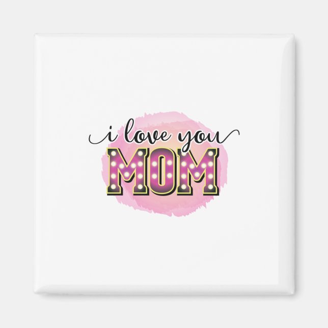 Imã Mãe Deu Presente Eu Te Amo Mãe (Frente)