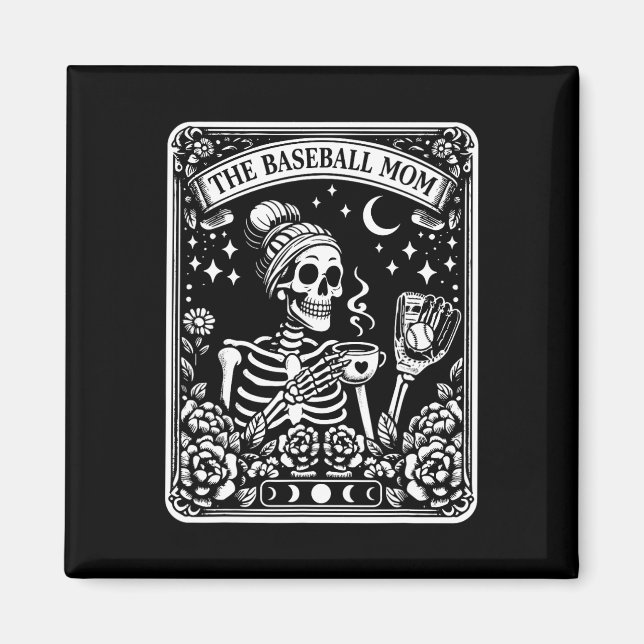 Imã Mãe do Beisebol, Placa Tarot, Mãe do Café (Frente)