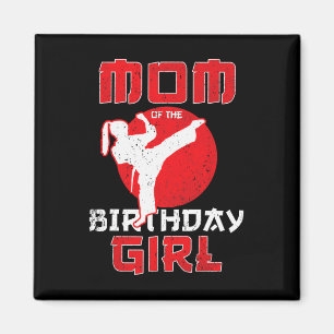 Imã Mãe Do Caratê De Aniversário, Garota Taekwondo