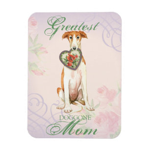 Ímã Mãe do Coração Borzoi