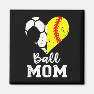 Imã Mãe do Coração Engraçado e Macio Futebol Mãe