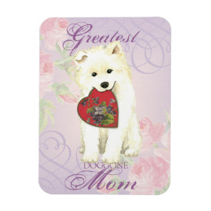 Ímã Mãe do Coração Samoyed