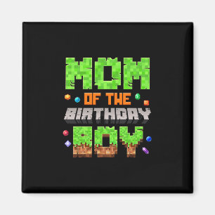 Imã Mãe Do Menino Do Aniversário Pixel Jogo Eletrônico
