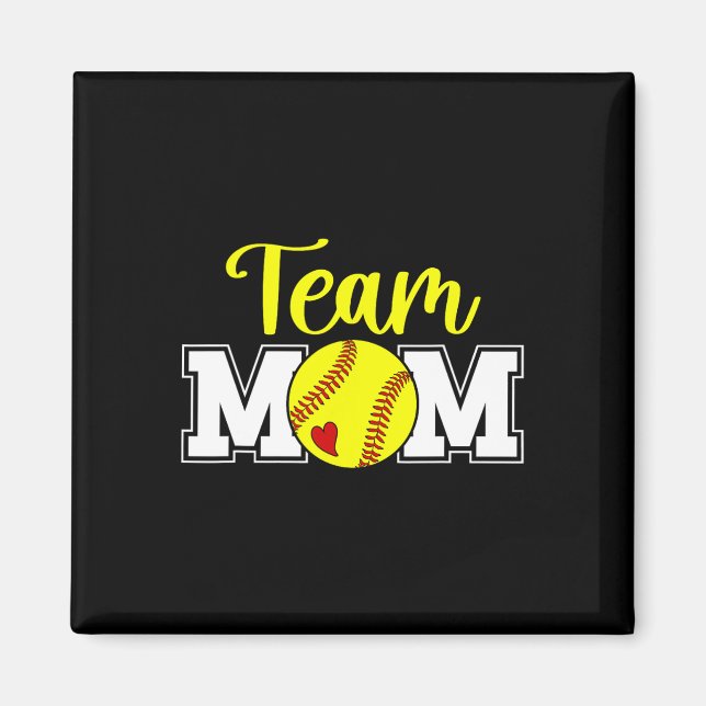 Imã Mãe do Time de Softbol Agradecimento Mãe do Time d (Frente)