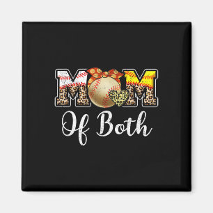 Imã Mãe Dos Dois Bun Mama Mama De Beisebol Mãezinha