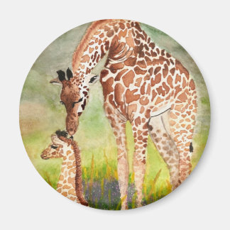 Imã Mãe e Bebê Girafas