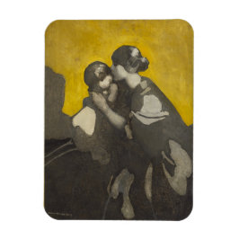 Ímã Mãe e Criança (por Norah Neilson Cinza)