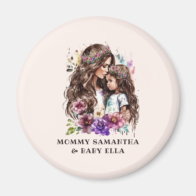 Imã Mãe e Filha Adoráveis (7) (Frente)