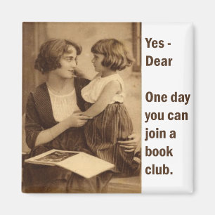 Imã mãe e filha do clube de leitura