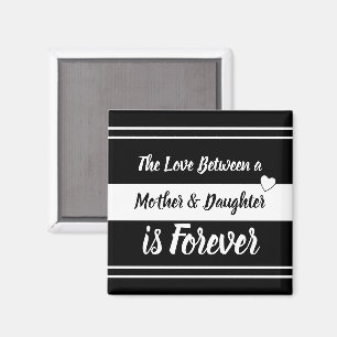 Imã Mãe e filha preto e branco
