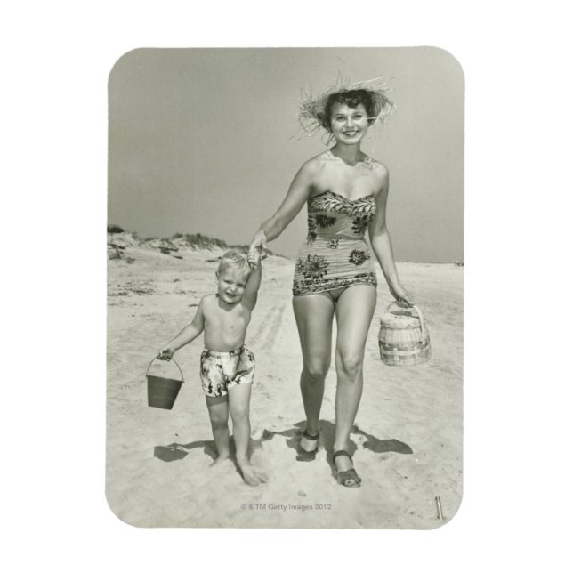 Ímã Mãe e Filho Andando (Vertical)
