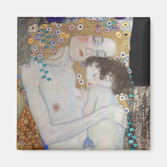 Imã Mãe e Filho de Gustav Klimt (Frente)