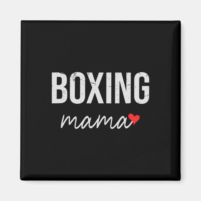 Imã Mãe Engraçada De Boxing - Bonita Mama De Boxing Do (Frente)